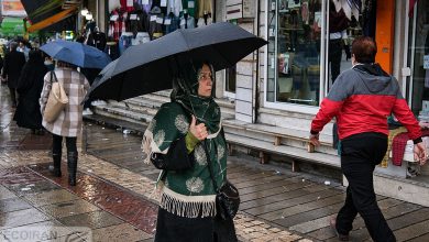 تهران در انتظار بارش، باد شدید و کاهش ۱۲ درجه‌ای دما