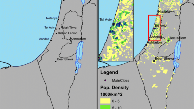 مساحت اسرائیل