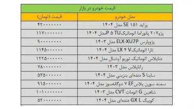 قیمت+خودرو
