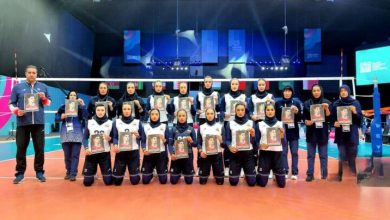 همدردی ملی‌پوشان والیبال بانوان با خانواده صابر کاظمی + عکس