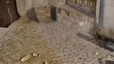 تخریب بخشی از تیمچه قاجاری بخشی بر اثر بارش‌ها در بازار بزرگ کاشان