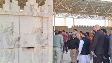 ویدیو| خارجی ها در تخت‌جمشید