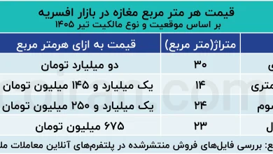 قیمت_هر_متر_مربع_مغازه_در_بازار_افسریه؛_بر_اساس_موقعیت_و_نوع_مالکیت