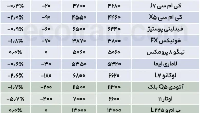جدول قیمت خودرو (14)
