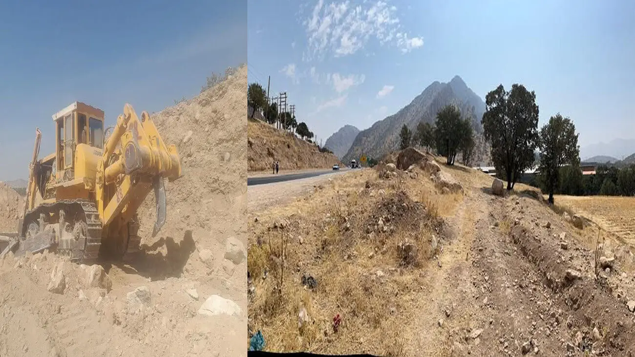 ماشین آلات سنگین در محوطه باستانی کل دالو / چه بر سر میراث تاریخی لردگان می آید؟